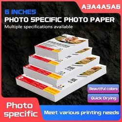 Glossy Fotopapier 3r/4r/5r/A4 Meerdere Diktes Levendige Kleuren Voor Foto 'S Waterdicht Voor Canon Inkjetprinters