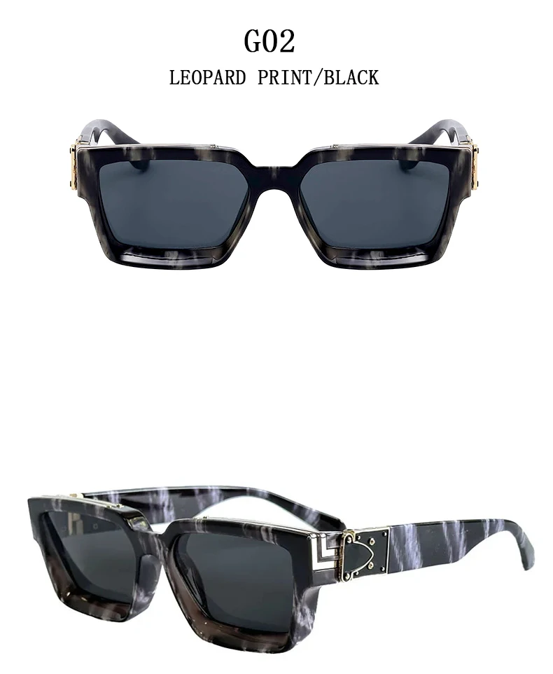 2024 mode Sonnenbrillen Für Männer Vintage Sonnenbrille Frauen Luxus Designer Quadratische Gläser Oculos Dropshipping Lentes Gafas Lunette – Detail 11
