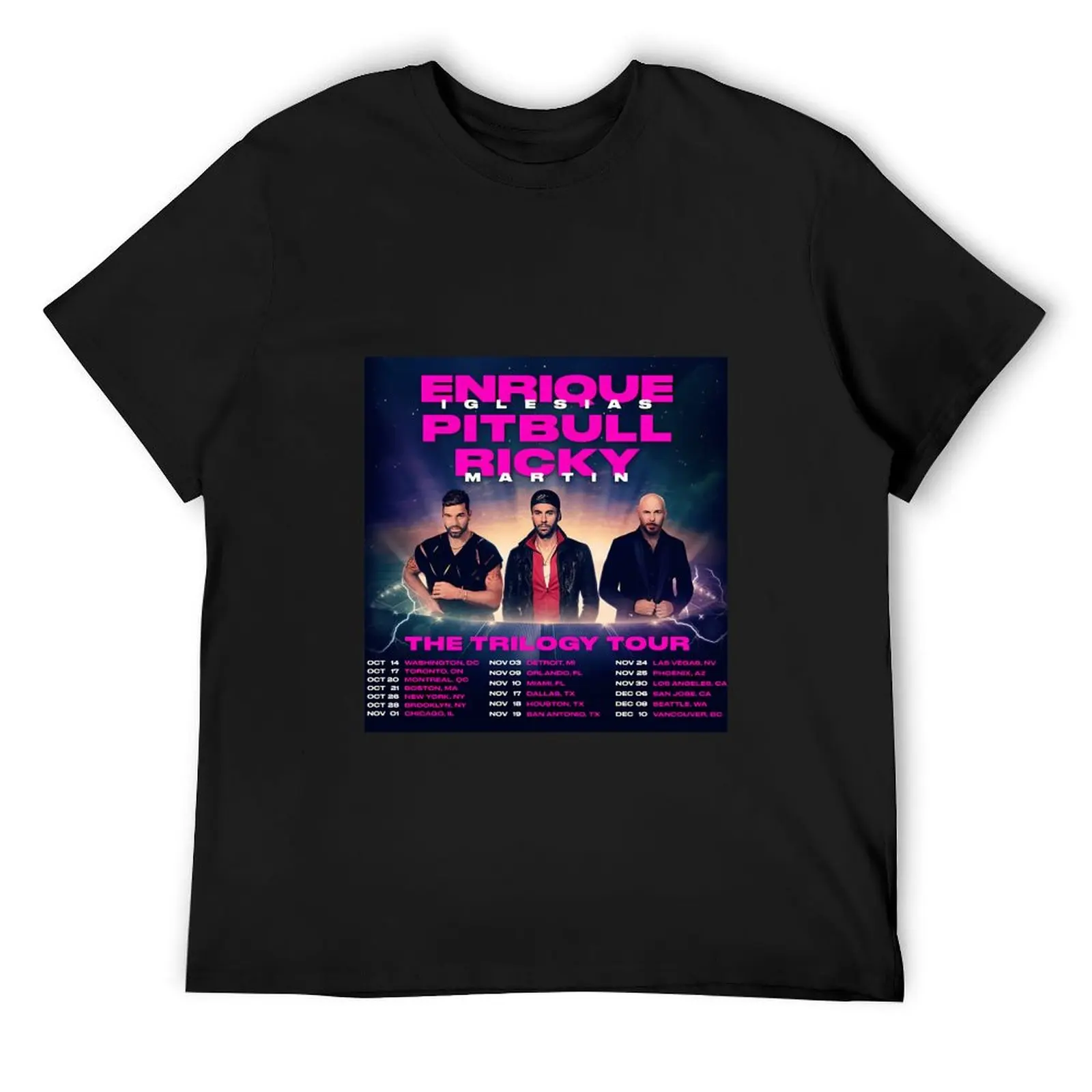

enrique trilogy iglesias tour 2024 T-Shirt kawaii clothes funny meme t-shirts vintage anime shirt graphics t shirt for men