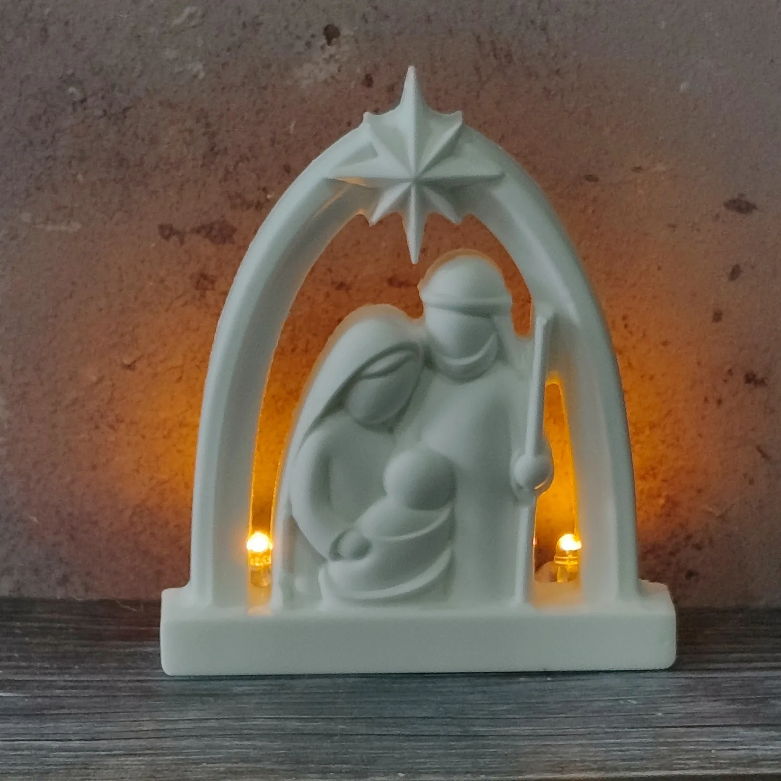Clay Mold Flexible Gypsum Casting Mold Relief Silicone Mold Nativity Scene For Handmade Holiday Gift Wall Hanging Diy Handmade