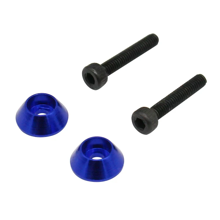 HOT RACING Tamiya T3-01 1/10 Drift Red Blue Aluminum Scale Look Wheel Screw Cover Washer Hop-up