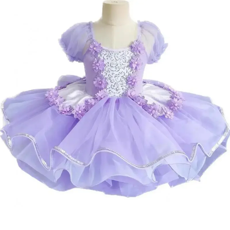 Professionele Ballet Tutu Voor Meisjes Kinderen Dansen Performance Jurk Ballerina Tutu Leotard Kostuum Dans Pluizige Garen Podium Outfit