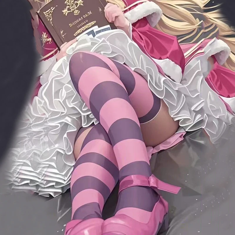 ベアトリスコスプレアニメ再: ゼロベアトリス女性オーバーニーソックス素敵なクリスマスコスプレストッキングハロウィンクリスマスアクセサリー