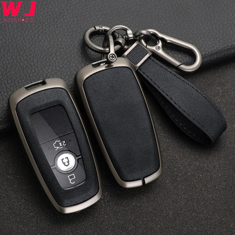 

Car Key Case Full Cover For Ford Fusion Mustang Explorer F150 F250 F350 EcoSport Edge S-MAX Ranger Lincoln Mondeo