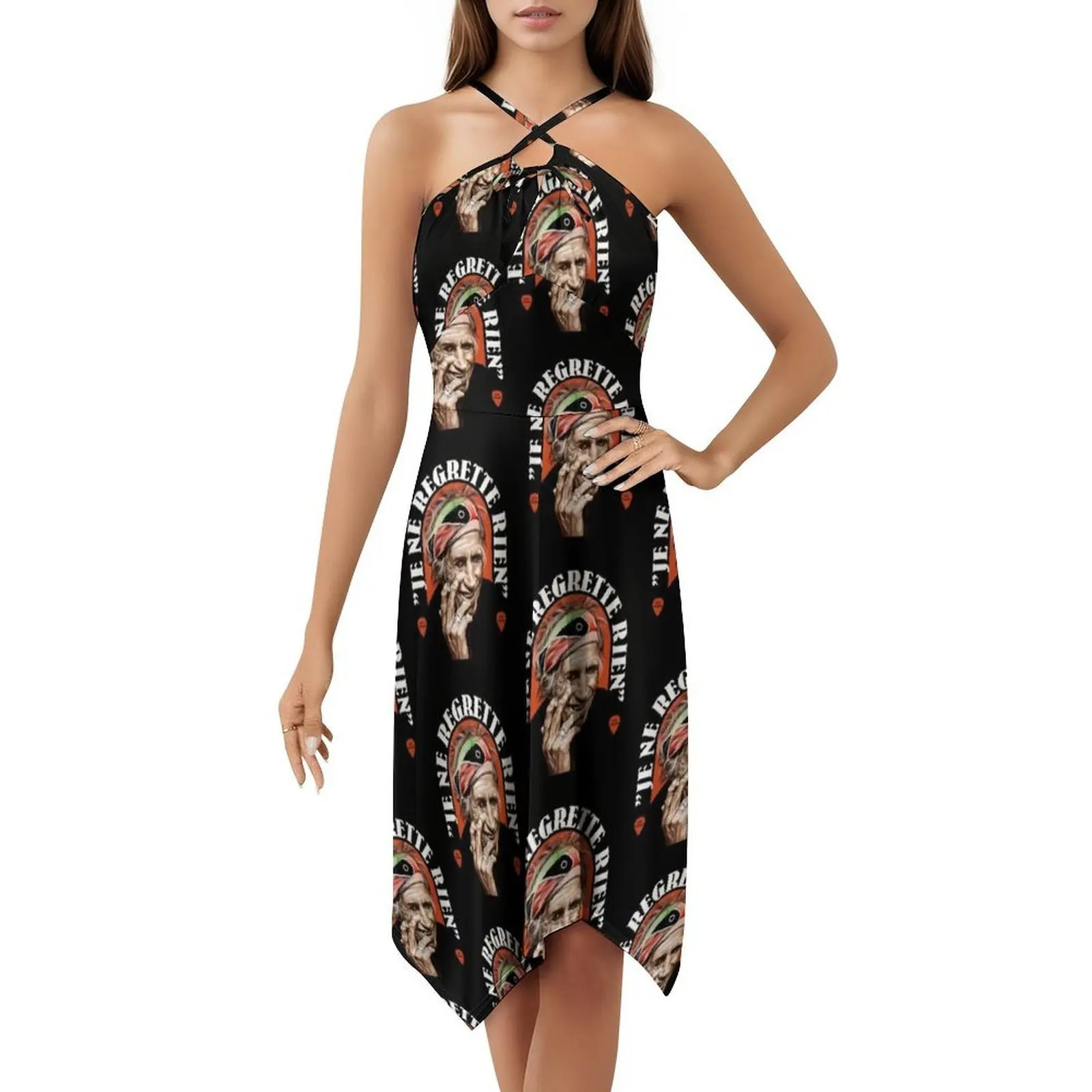 فستان كاجوال منقوش عليه زهور للنساء للربيع والصيف فستان كاجوال للحفلات بطبعة ريشاردز ملابس نسائية #5