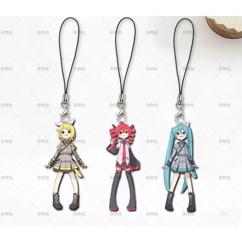 

Kasane Tetos Phone Chain Virtual Idol Anime Peripheral Cute Cartoon Personality It's Funny Ornaments Student Schoolbag Pendant