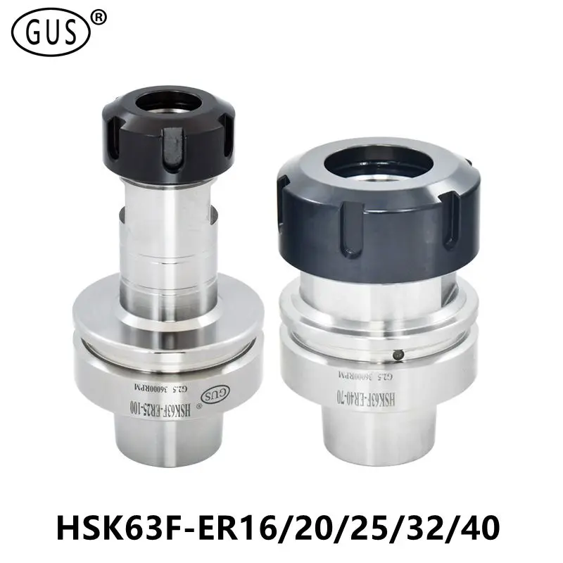 HSK63F CNC Tool Holder ER16 ER20 ER25 ER32 ER40 Engraving Machine Woodworking tools HSK63 ER Collet chuck Spindle Milling lathe