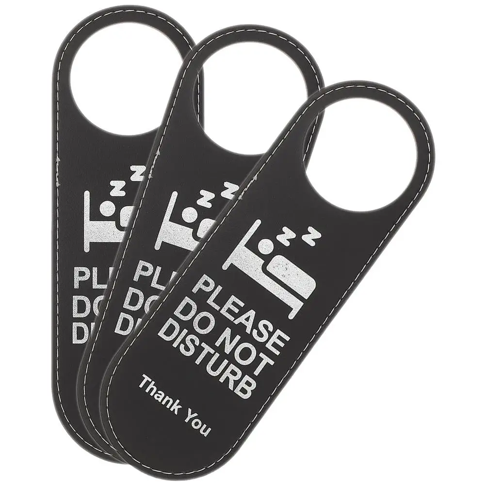 

3Pcs Door Signs High Quality Material Practical Door Knobs Sign Hotel Bar Club Do Not Disturb Make Up Room Easy Hang