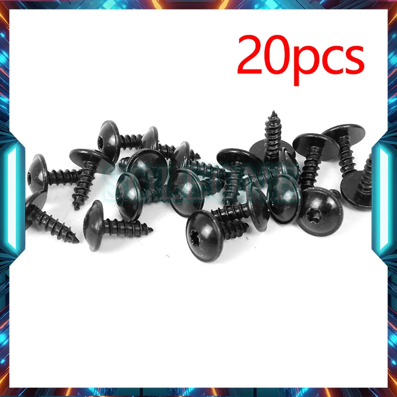 20PCS Screws Clips Bolt-On Hook Loop Fastener Metal For VW Audi A1 A3 A4L Q3 Q5 Q7 N90974701