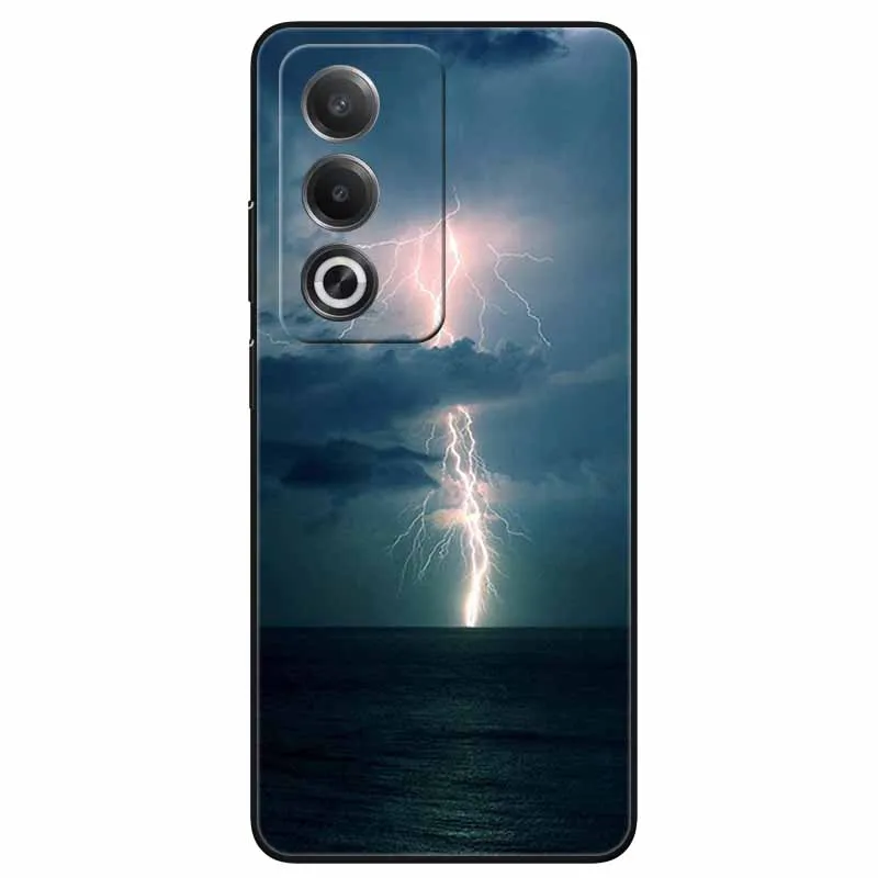 For OPPO A80 5G Case 6.67\'\' Cool Black Soft TPU Silicon Back Covers for A 80 OPPOA80 5G A80 2024 Phone Cases Funda Coque CPH2639