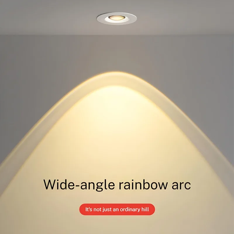 220V Spotlights Led Ceiling Lamp 7W 10W 12W Full Spectrum Embedded Home Wall Washer Light for Living Room Bedroom 7-8.5cm Hole