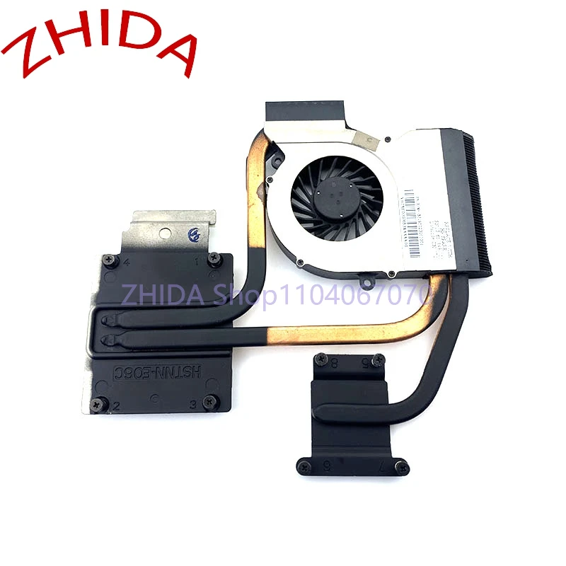 For HP DV6-6000 DV7-6000 Radiator 666527-001 641477-001 650848-001 665278-001 Laptop CPU Cooling Heatsink with Fan