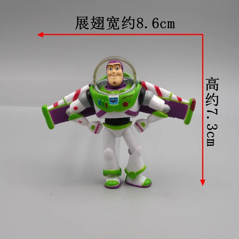 Hot Toys Buzz Lightyear Toy Story Action Figures Deehus Dinosaur Rex Car Key Chain Bag Accessory Pendant Decorations Child Toys