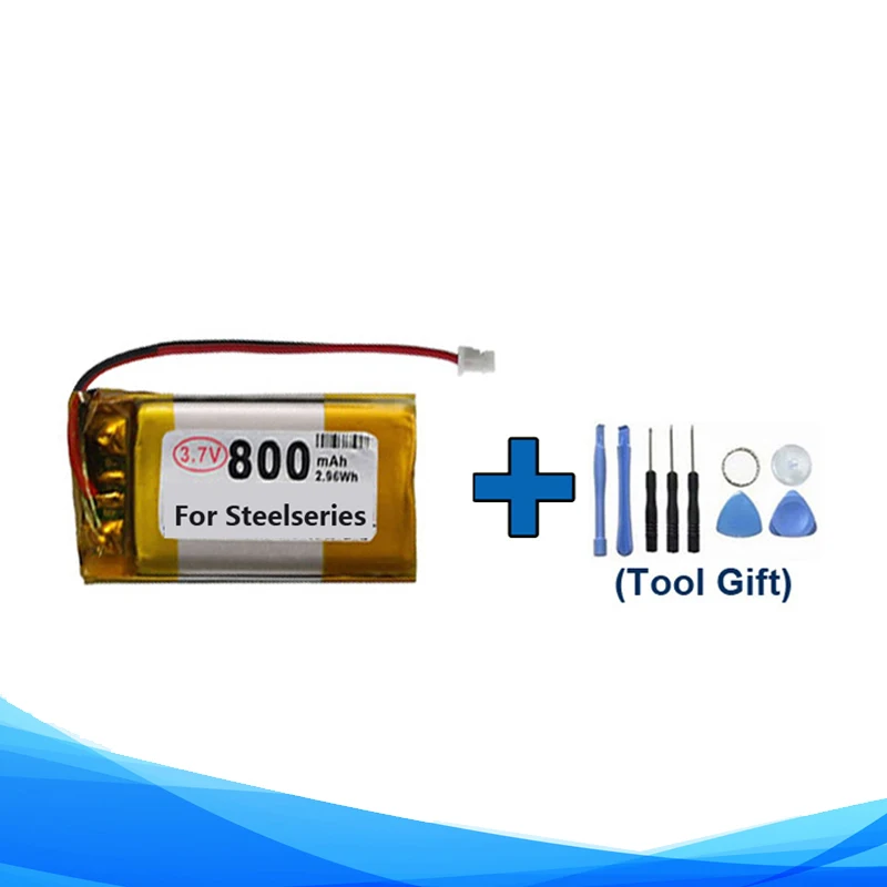 Tools Gift + 800mAh Molex1.25 602030 Upgraded Battery For Steelseries Prime Mini Gaming Mouse