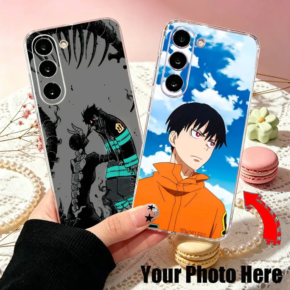Чехол для телефона Shinra K-Kusakabe Anime Fire F-Force для Samsung A10,12,20,21S,30,31,40,50,51,52,70,71, прозрачный чехол