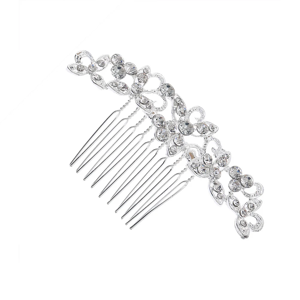 

Elegant Bride Headdress Wedding Hair Comb Accessories Fashion Headwear Photography Props Unique Chic Design Bright Color