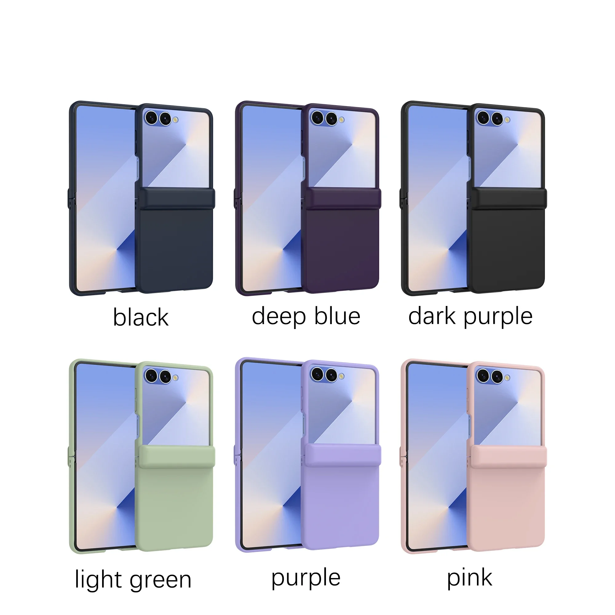 TPU-Scharnier-Schutzhülle für Samsung Galaxy Z Flip 7, 6, 5, 4, 3, Flip7, Flip6, Flip5, Flip5, Flip4, 5G