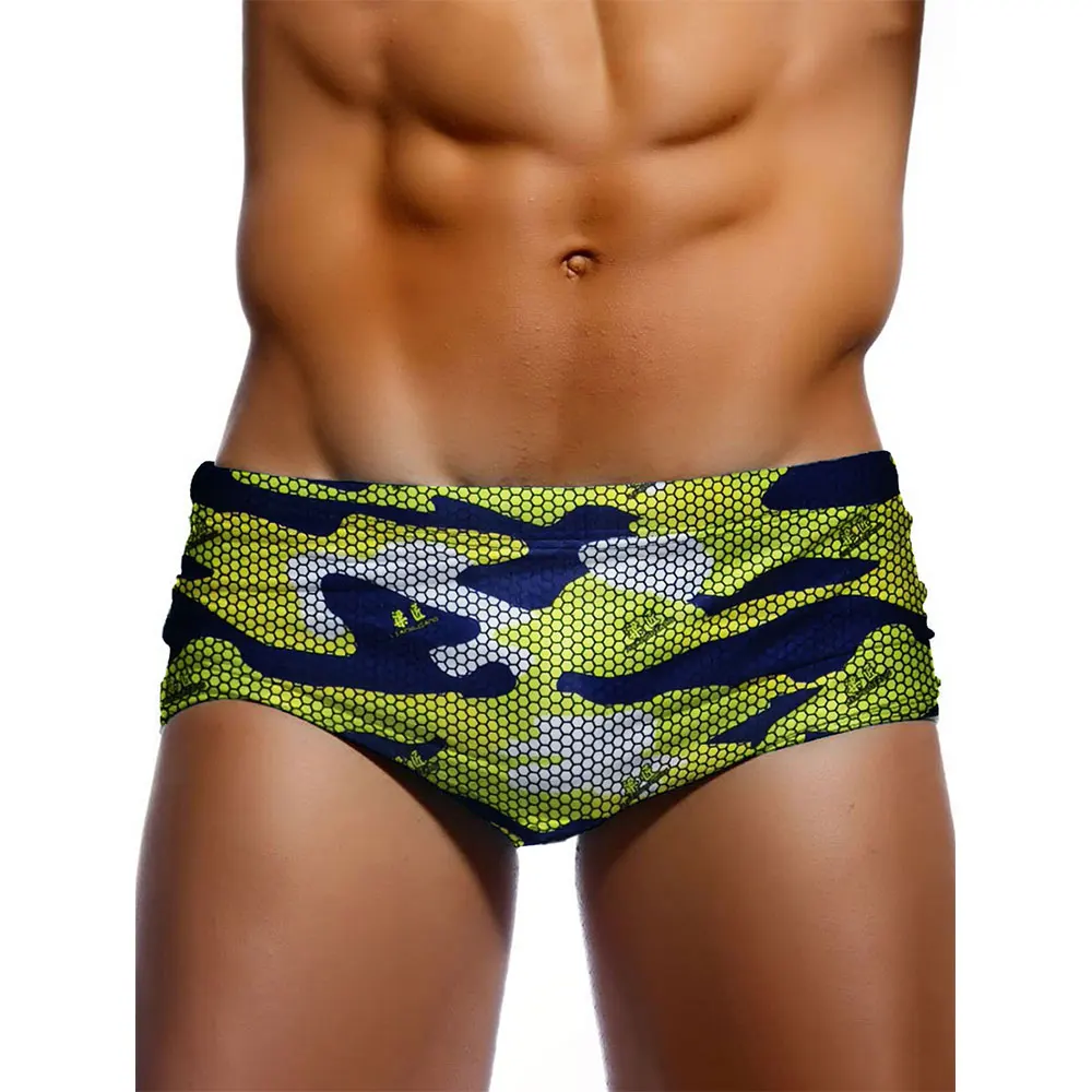 Sexy Swimming Trunks Mens Camouflage Swim Boxer Briefs Swimwear Young Man Swimsuit Beach Surfing Bathing Suit Shorts Zwembroek - view 4