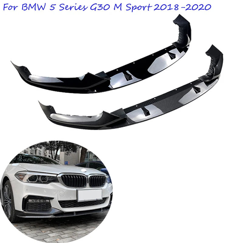 

Car Accessories Front Bumper Spoiler Lip Lower Body Kit Splitters Blade For BMW 5 Series G30 M Tech Sport 2018 2019 2020