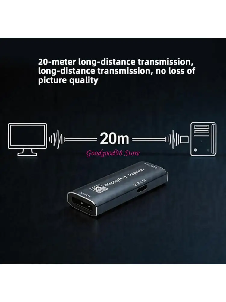 

DP Amplifier Support 8K Resolution Far Distance Connection