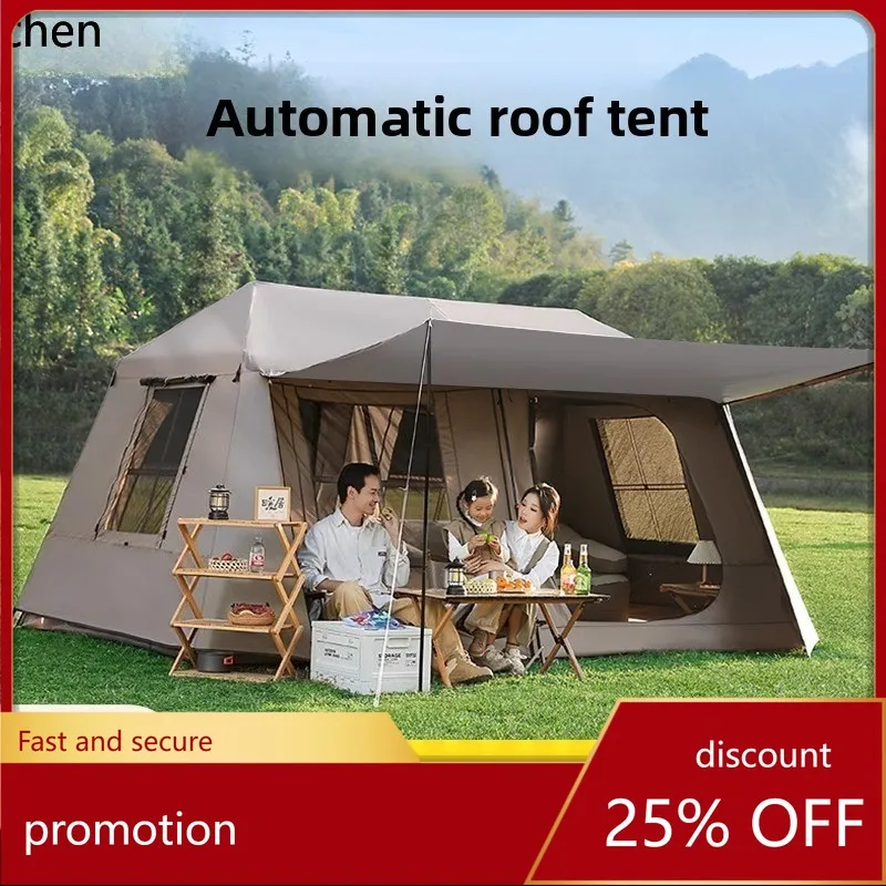 

HT ridge 13 automatic tent outdoor camping one-click opening and closing two rooms and one living room overnight folding