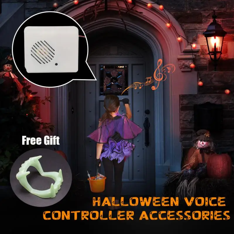 Halloween Voice-activated Sound Sensor Talking PIR Motion Sensor Speaker Horror Screaming Tricky Props Halloween Scary Supplies