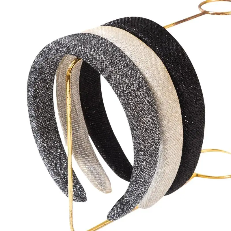 Retro-Barock Voll-Diamant Breiter Haarreif Funkelndes Bling-Haaraccessoire für Damen-Partys – Detail 6