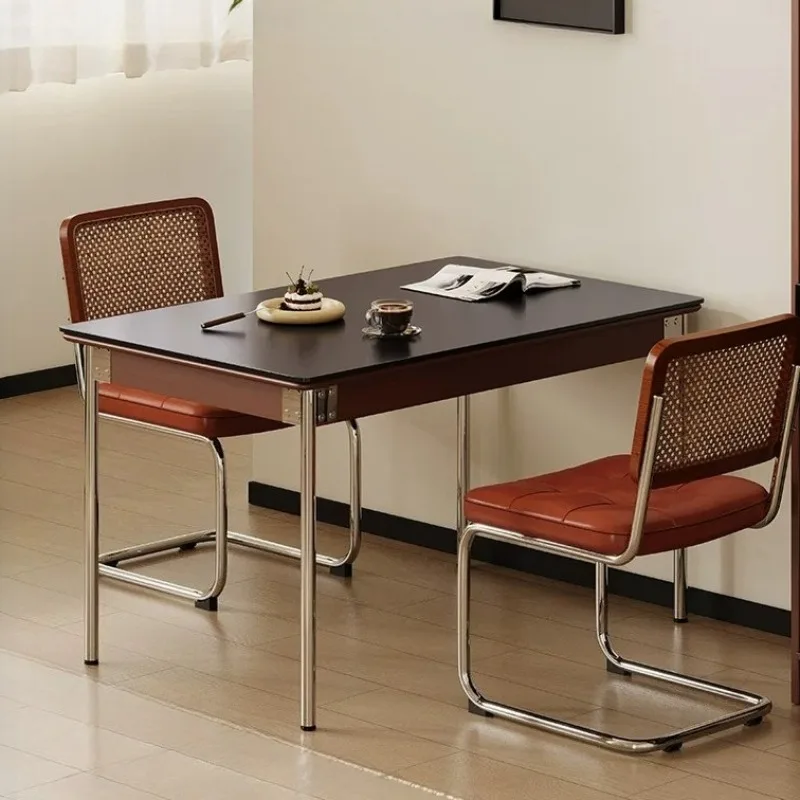 Extendable Breakfast Dining Tables Steel Wooden Set Mid Century Dining Tables Center Coffee Muebles Para Cocina Home Furniture