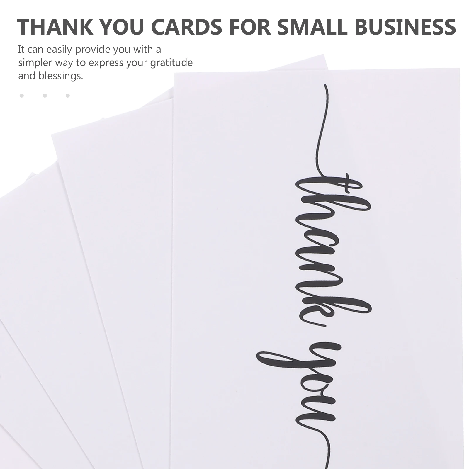 

150pcs Elegant Flower Thank You Cards Thick Gratitude Notes For Customers Small Business Retail Shop Greeting Card Bulk