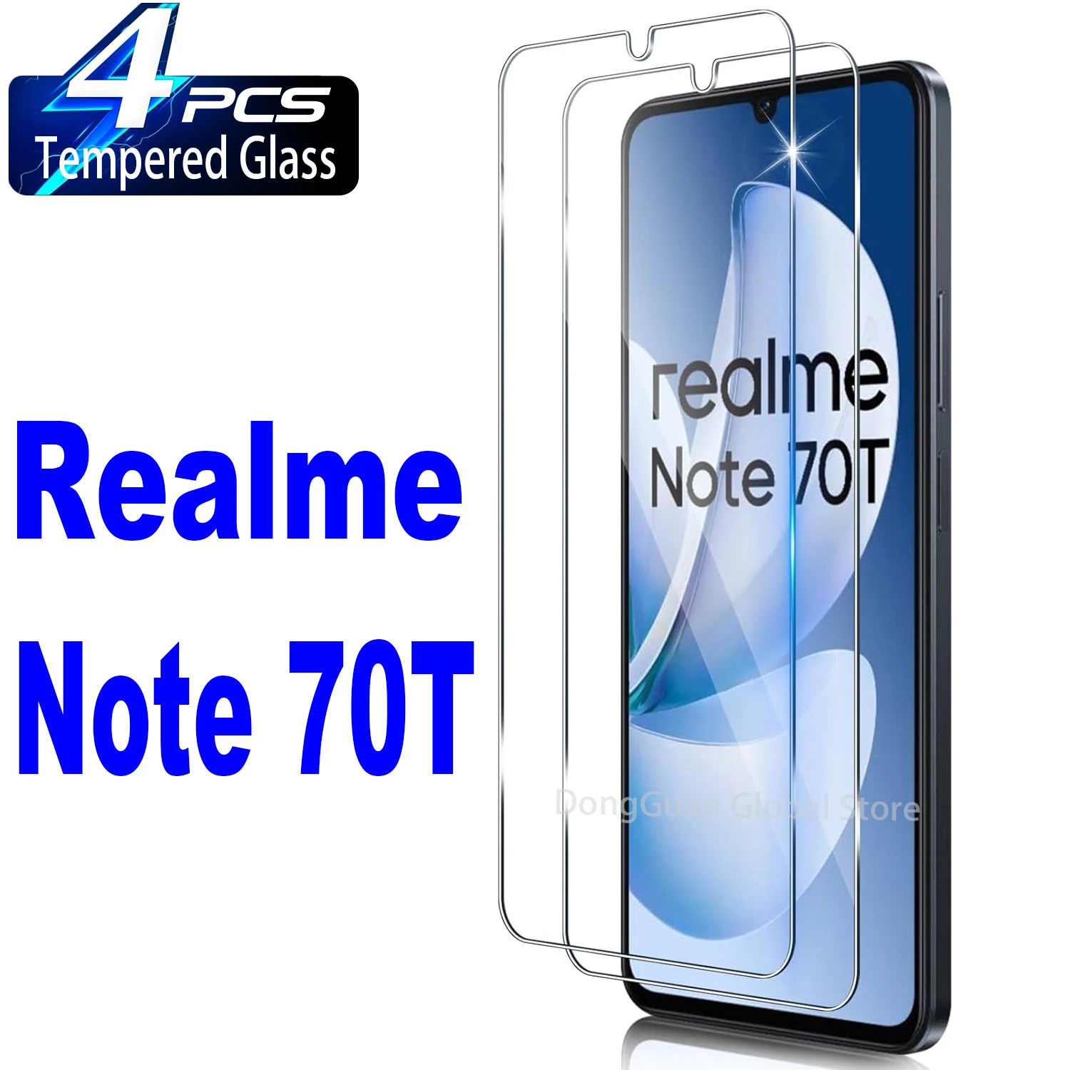 Pour Realme Note 70T verre protecteur d'écran en verre trempé
