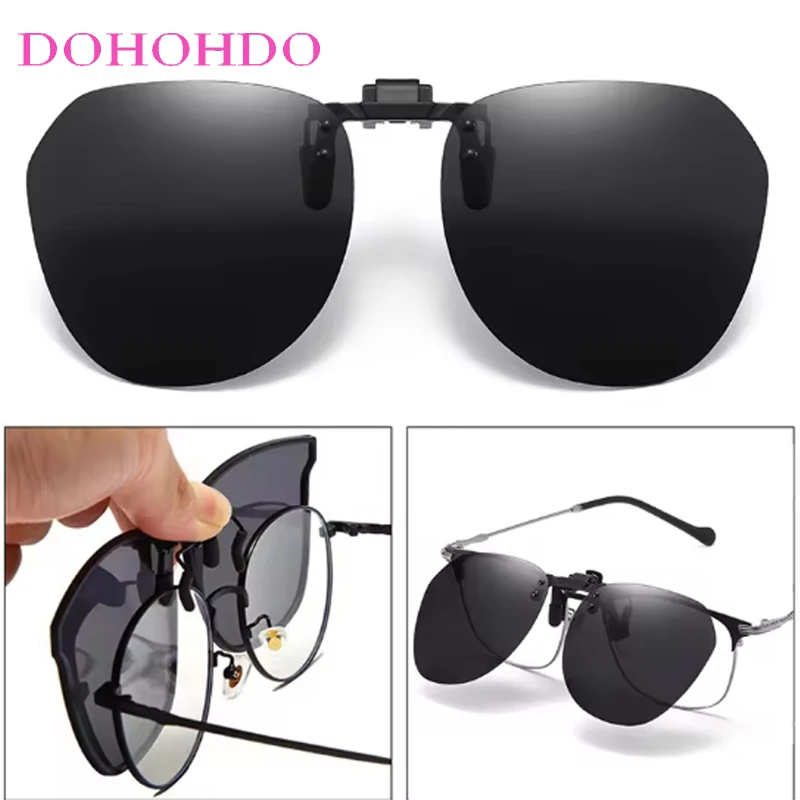 

Polarized Night Vision Lenses Clip On Sunglasses Women Men Anti-Glare Accessories Eyewear Driving Sports Goggles Unisex UV400