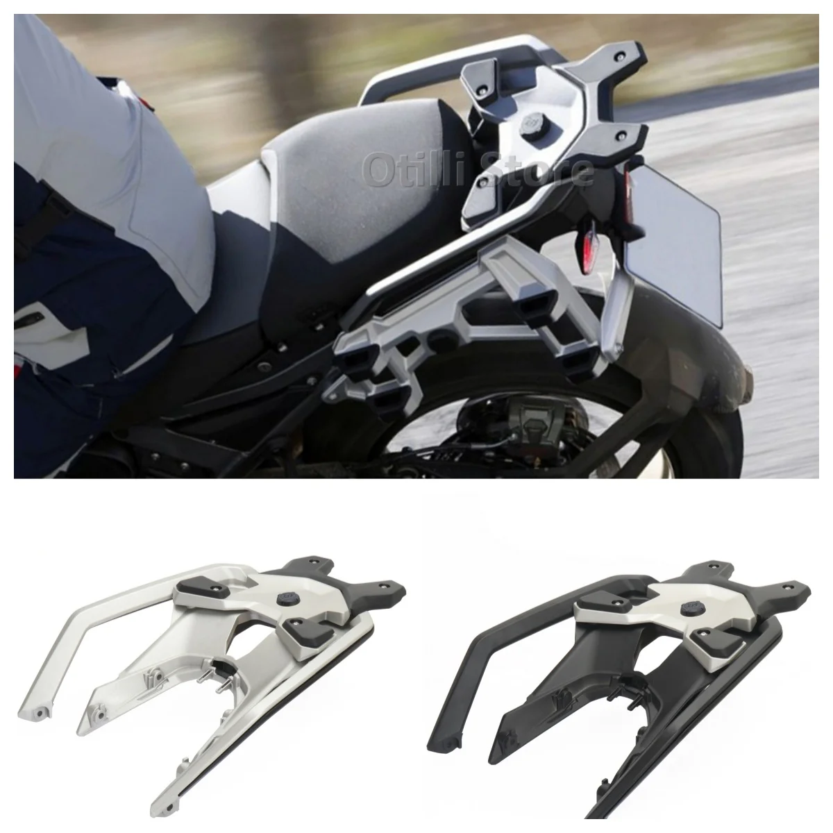 

Motorcycle Rear Luggage Rack Bracket With USB Interface Tail Trunk Carrier Support For BMW R1300GS R 1300 GS r1300gs 2023-2025