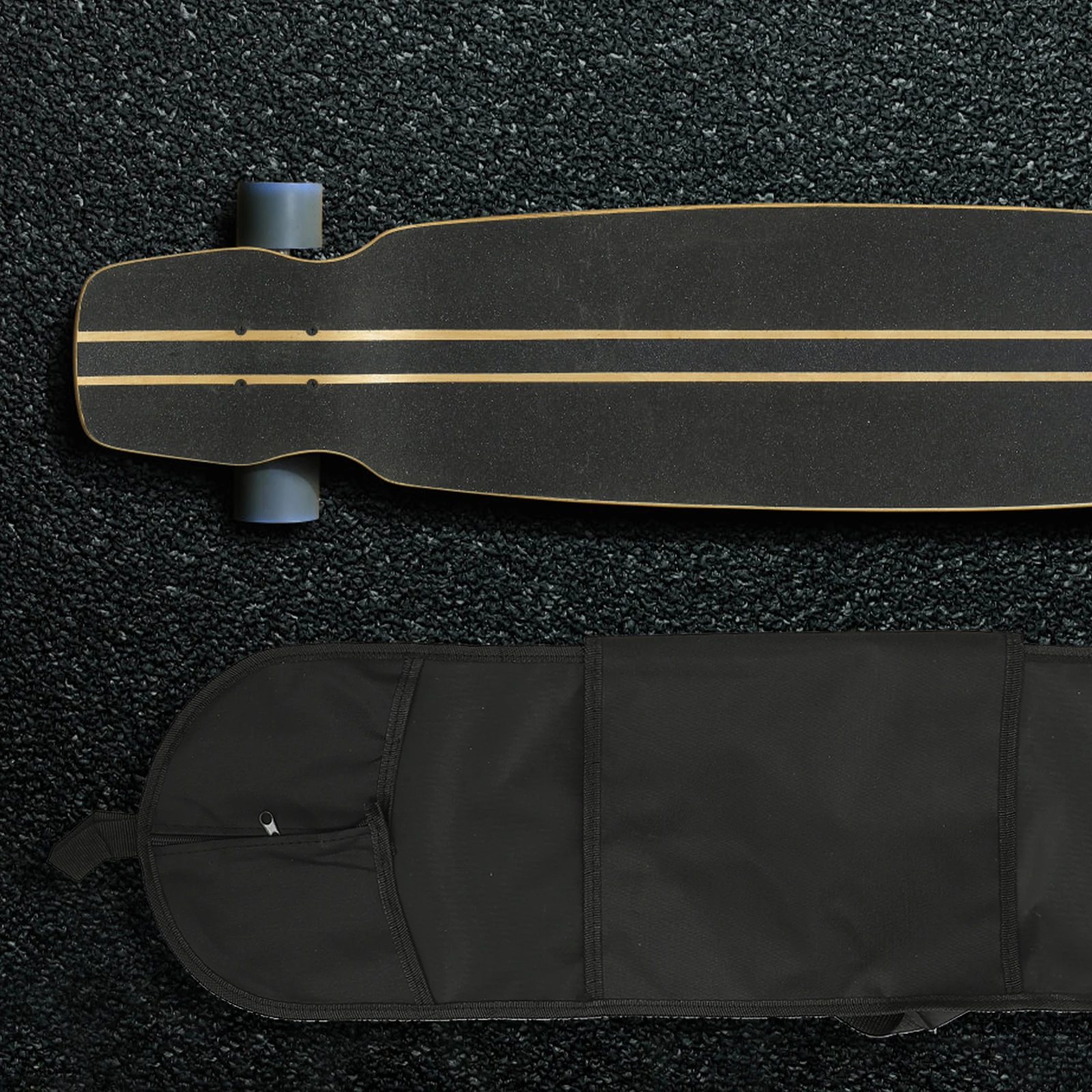 

Skating Scooter Backpack Slide Plate Bag Skateboard Black Polyester Thickness Bags