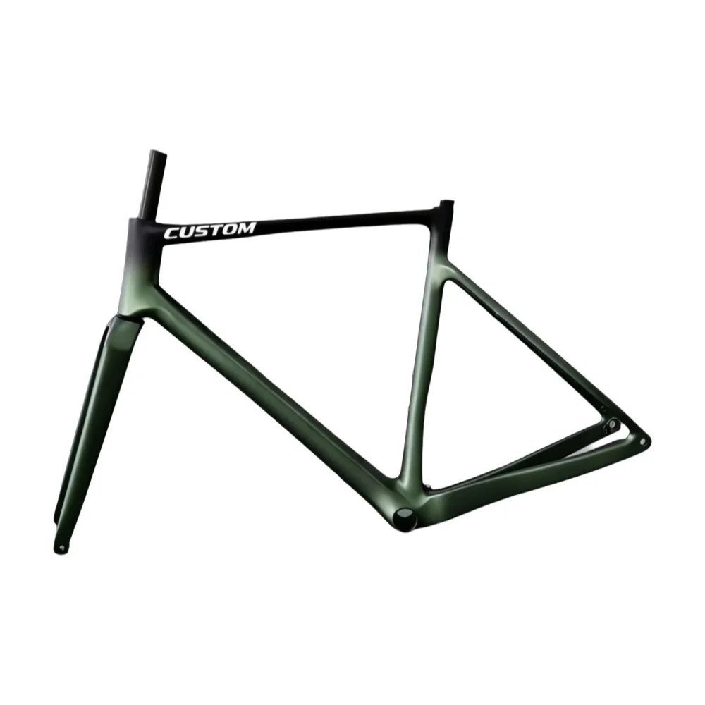Vente flash Cadre de vélo de gravier en carbone léger Addict Cadre de vélo de gravier de course DIY Logo+Couleur