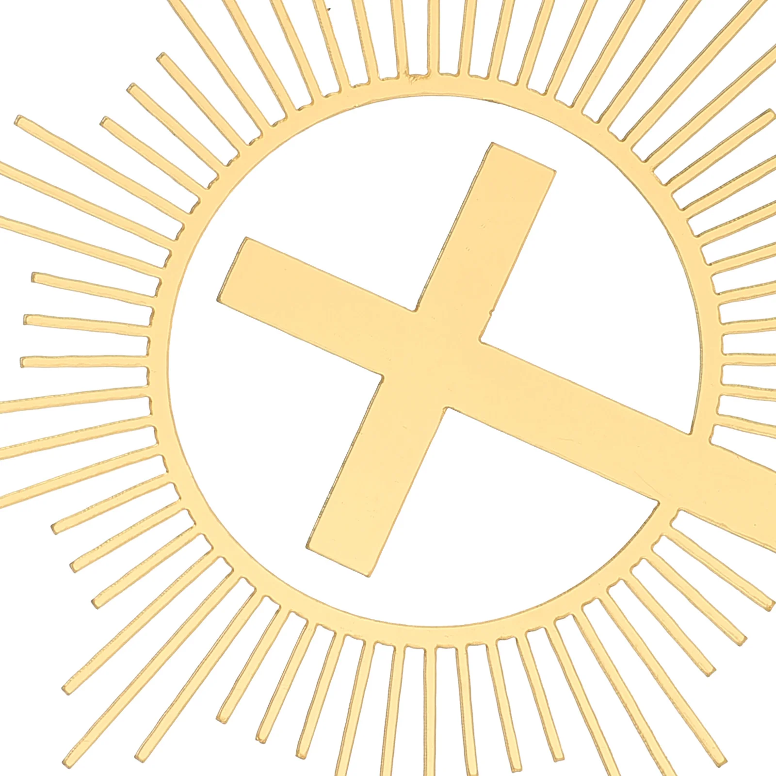 

10 Pcs Cross Cake Decoration Decorations for Boy Baptismal Insert Crossing Cupcake Toppers Golden Decorating Supplies