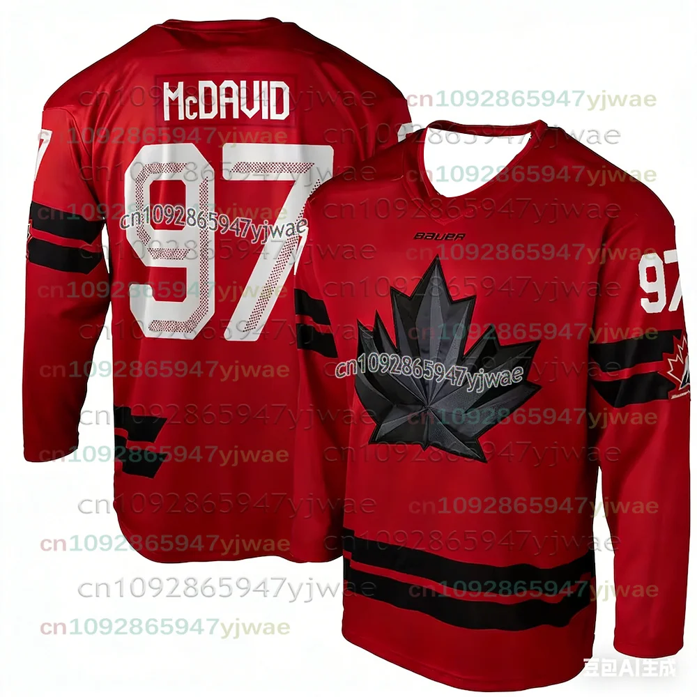 Hot Selling 2026 Canada Ice Hockey New Jersey McDavid Fan Edition Ice Hockey Jersey Men's Long-Sleeve Athletic Jersey Family Kid