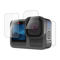 PULUZ 3 in 1 Lens and Front Back Screen 9H 2.5D Tempered Glass Film  For GoPro HERO13 Black Camera Accessories