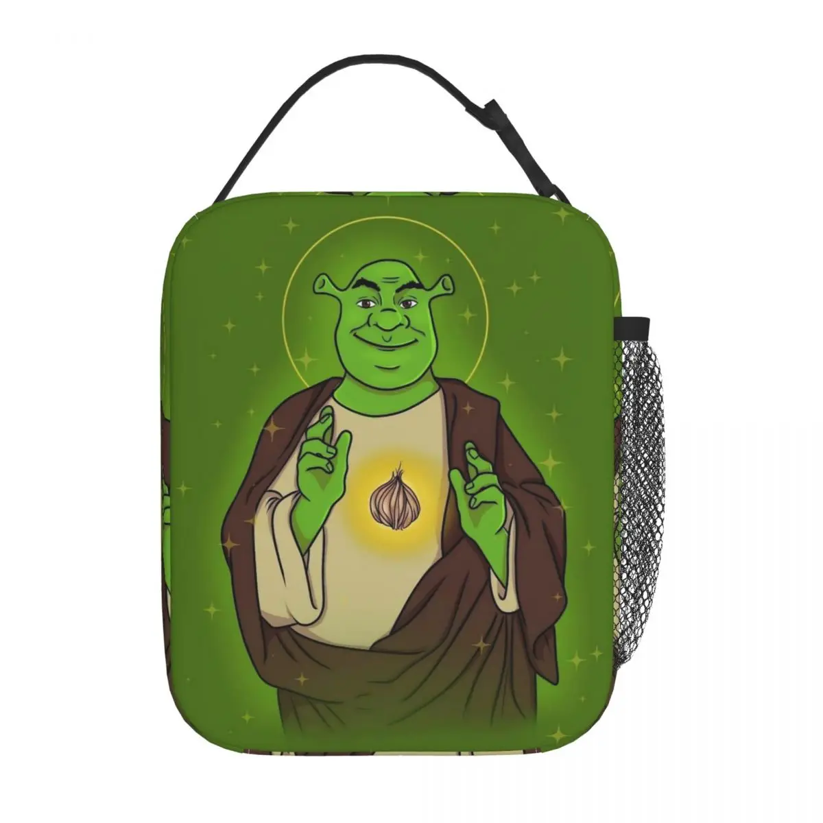 

Jesus Shreks Green Insulated Lunch Bag Leakproof Reusable Thermal Bag Tote Lunch Box College Outdoor Girl Boy