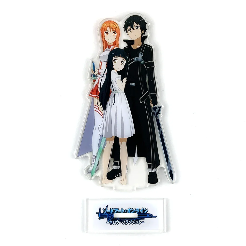 SAO Kirito Asuna family yui acrylic standee figurines desk decoration cake topper anime