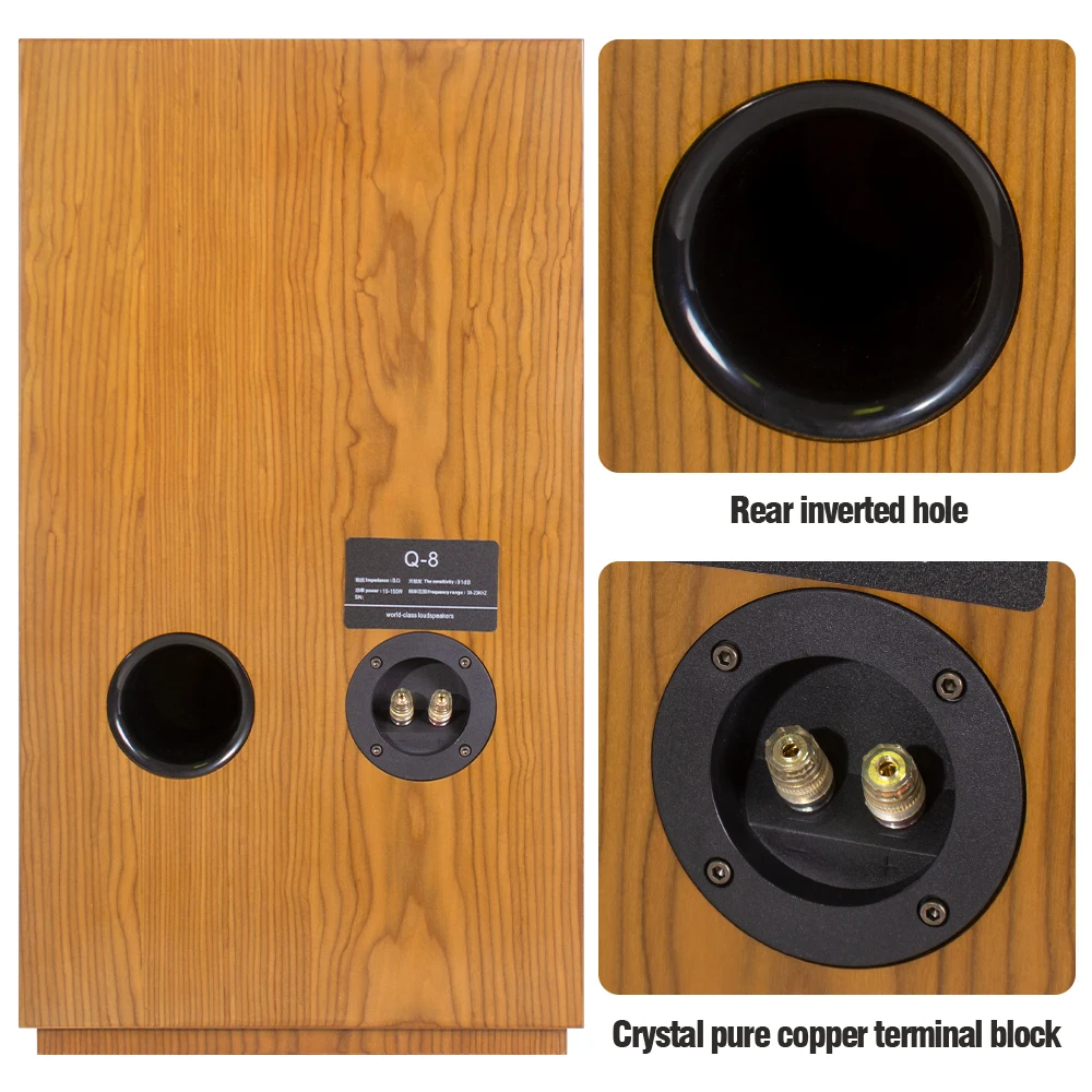 8 Inch Speaker 10-150W Passive Sound Box 8ohm HiFi Sound System 91dB Sensitivity Audio 39-23KHz For Home Theater Luxury Audios