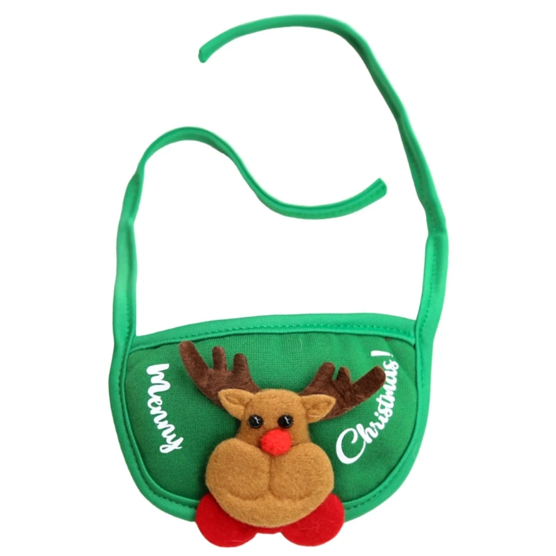 Dog Hat for Cat Bib Christmas Pet Decoration with Adjustable Tieback Lovely Pet Puppy Costume for Holiday Festival Dropship