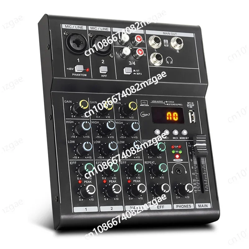 

Маленький 4-полосный 6-полосный 8-полосный микшер с Bluetooth, профессиональный сценический мини-микшер с реверберацией USB