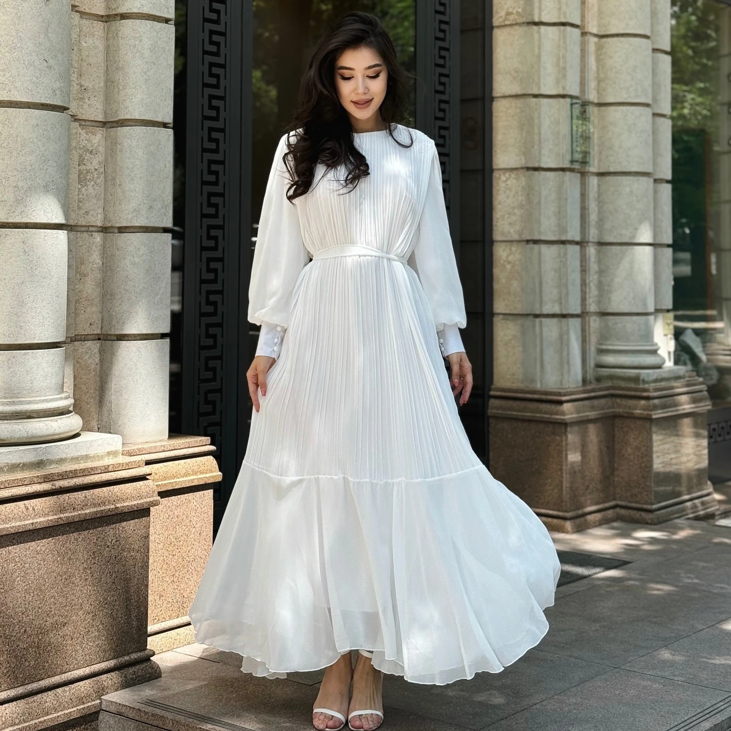 

Ид плиссированное вечернее платье мусульманские женщины Абая однотонное шнуровка Марокко сладкий кафтан халат абайя Дубай длинное платье Vestidos Largos Ramadan