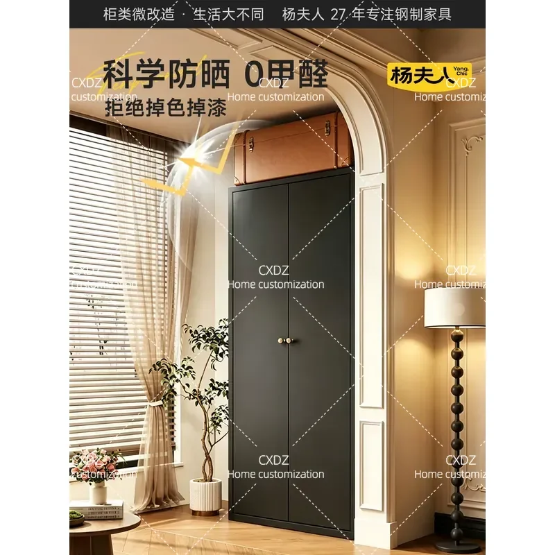 Medieval Steel Balcony Shoe Cabinet Wall Mounted Storage Rack Large Capacity Multi Layer Vertical Sunscreen Shoe Organizer