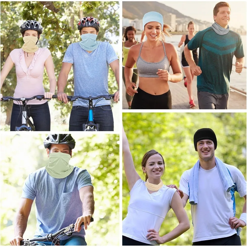 Summer UV Protection Cooling Neck Gaiter Face Clothing Neck Gaiter Mask Scarf Sunscreen Breathable Bandana