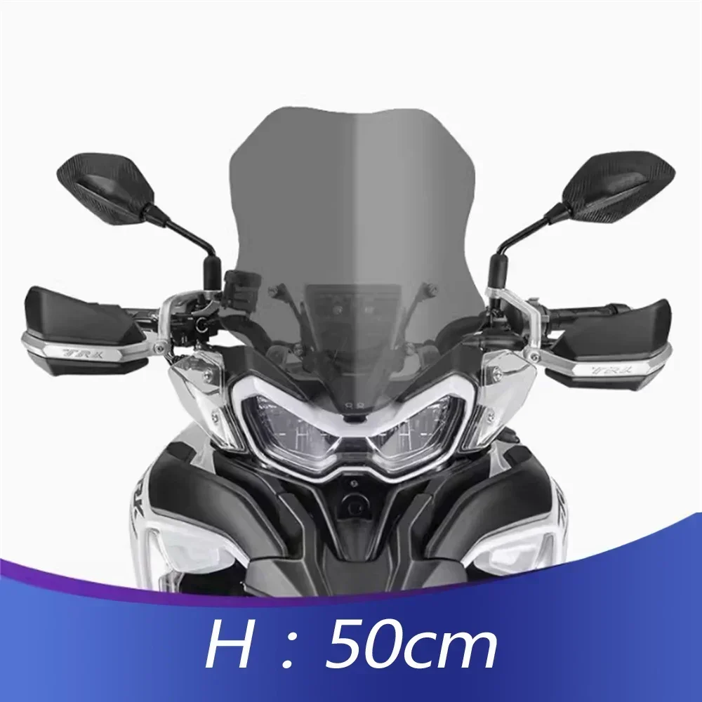 

For Benelli TRK702 TRK702X Windshield modification increased height and size TRK 702 front windshield and front rain shield
