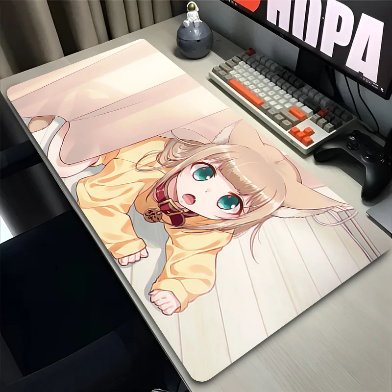 

Mouse Pad PC Non Slip Rubber Cartoon HD Mousepad Laptop Gamer Cabinet Keyboard Pad Office Computer Gaming Desk Kinako Mouse Mat