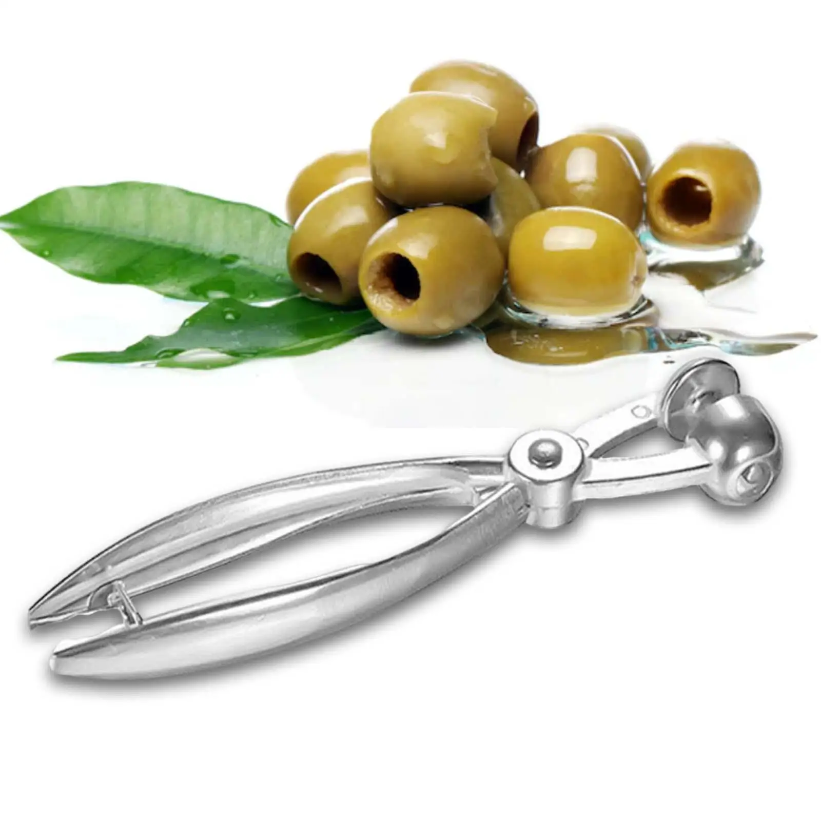 Cherry Olive Pitter Tool Robust Zinc Alloy Corer Fruit Peeling Knife Kitchen Accessory for Quick Fruit Preparation