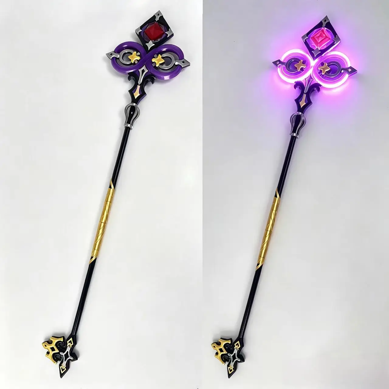 Herta Cosplay Wand Cosplay Prop Glowing Wands Game Honkai Star Rail Halloween Ornament Decoration Prom Props