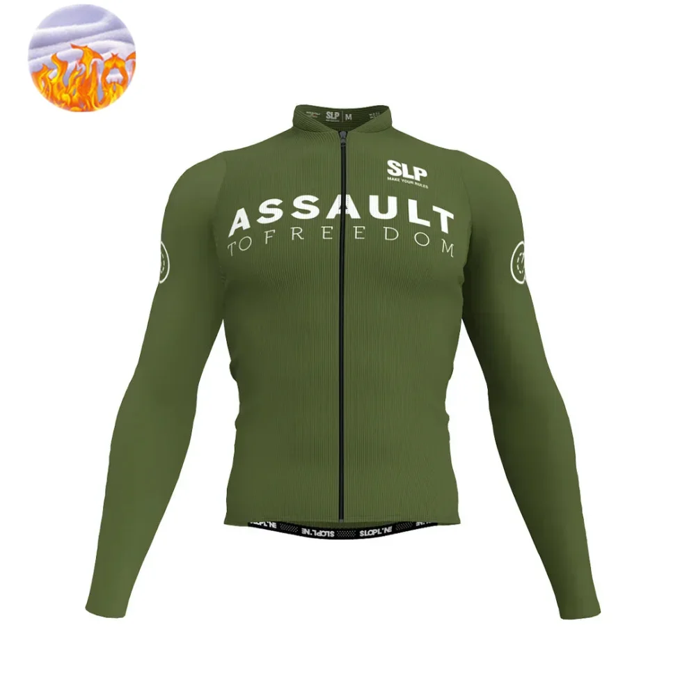 SLP hombres ciclismo polar térmico bicicleta rompevientos bicicleta a prueba de viento invierno ciclismo Jersey ropa MTB camisetas cálidas chaqueta de bicicleta de carretera